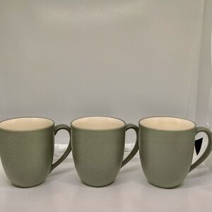 Noritake Colorwave GREEN 12 oz COFFEE/TEA MUGS #8485 - Set of 3